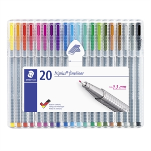 Staedtler Fineliner Triplus 0.3mm set (20)